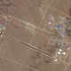 An image of the suspected rocket test facility taken May 23, 2018, showing on-going road maintenance.